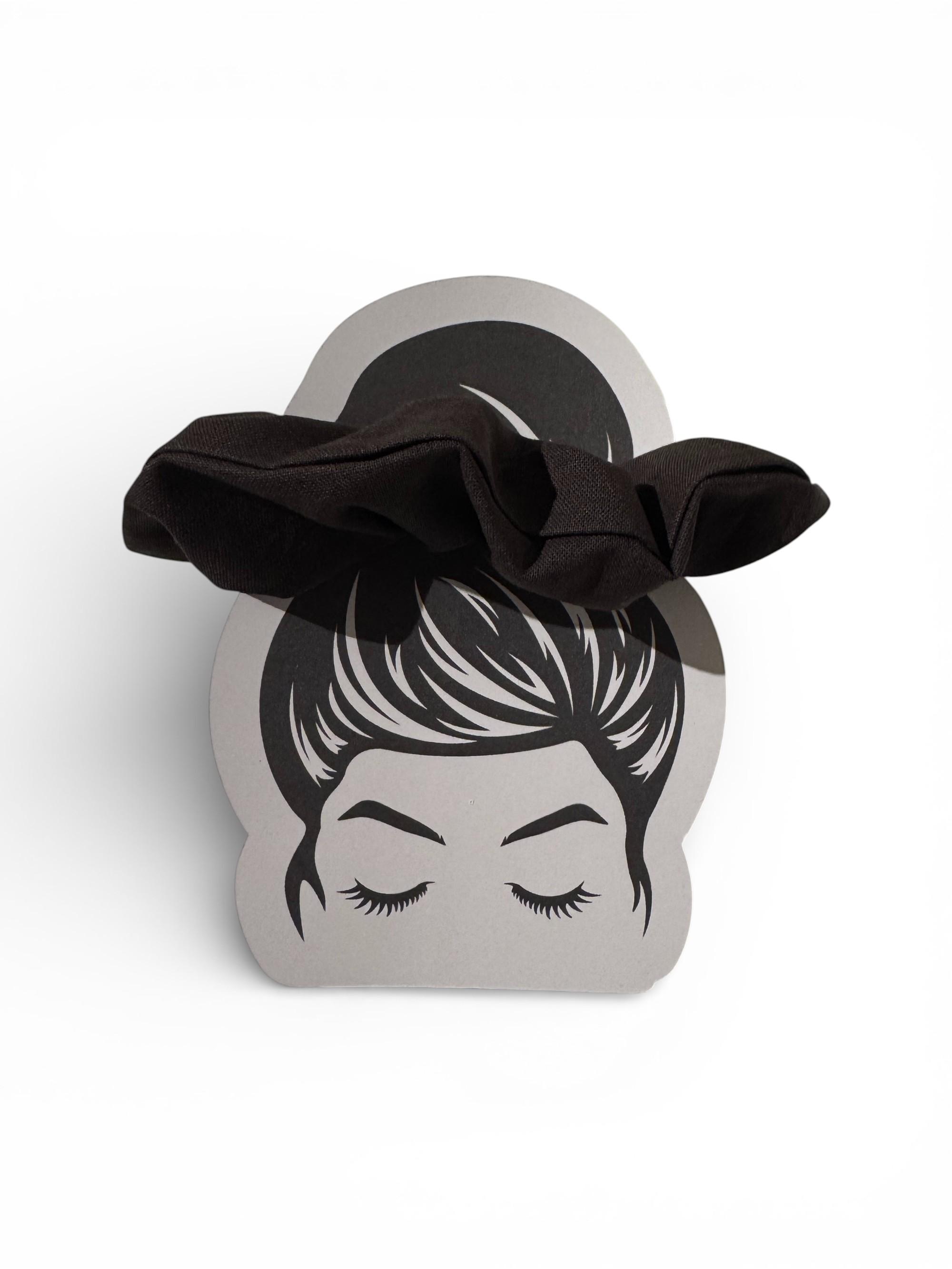 Hår scrunchie - mørk brun