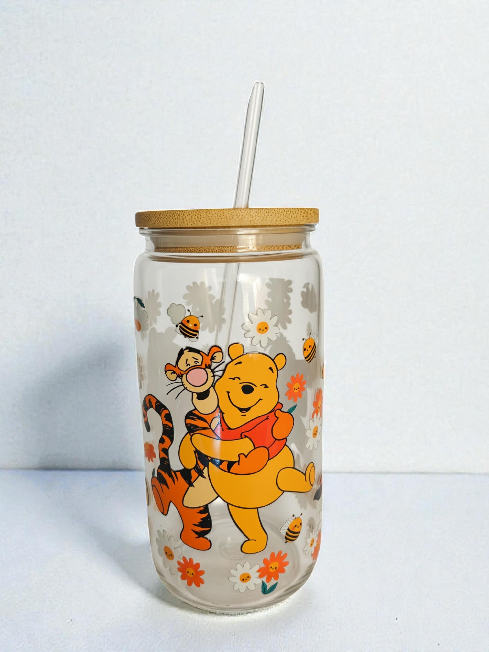 Hardplast glass Ole brumm og tigergutt